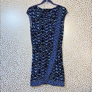 Nine West Drape Neckline faux wrap Casual Dress